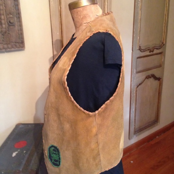 Rare Motorcycle Retired Gang Motorcycle Harley Club Members Vest Jacket Medium - Picture 4 of 5